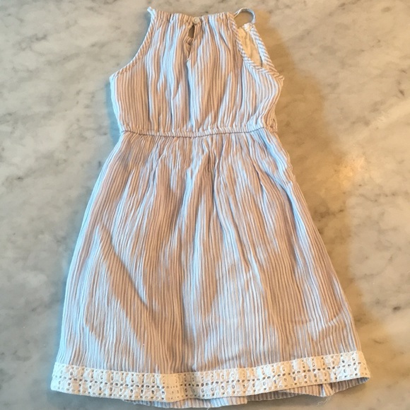 Blue and white striped dress - Picture 3 of 3